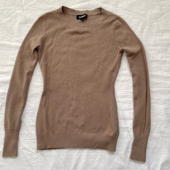 Express Sweaters - Express Women's Brown Crew Neck Sweater